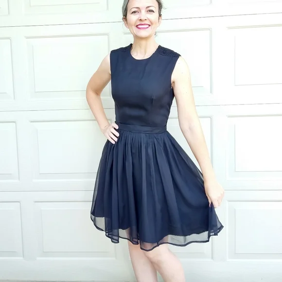 Vintage | Dresses | 95s 1960s Vintage Black Dress Party S